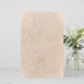 stationery beige marbled briefpapier (Staand voorkant)