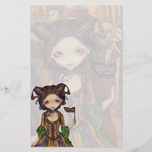 Stationery "Bij de Masquerade Ball" Briefpapier (Voorkant)