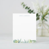 Stationery Blauwgroen naam Tropical Greenery (Staand voorkant)