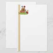 Stationery crème briefpapier (Voorkant / Achterkant)