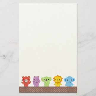 Stationery Cute Animal Friends Briefpapier