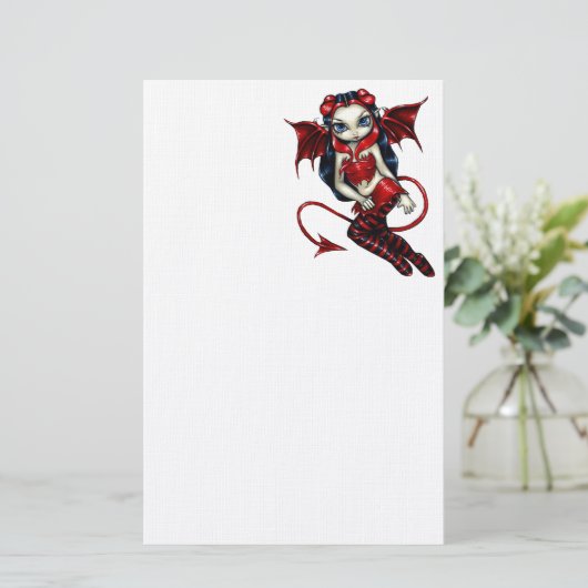 Stationery "Devilish Fairy" Briefpapier (Staand voorkant)