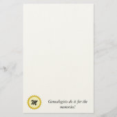 Stationery - Genalogisten doen het voor herinnerin Briefpapier (Voorkant)