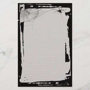 Stationery Gothic van Grunge Spider Web Fence Briefpapier