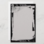 Stationery Gothic van Grunge Spider Web Fence Briefpapier (Voorkant / Achterkant)