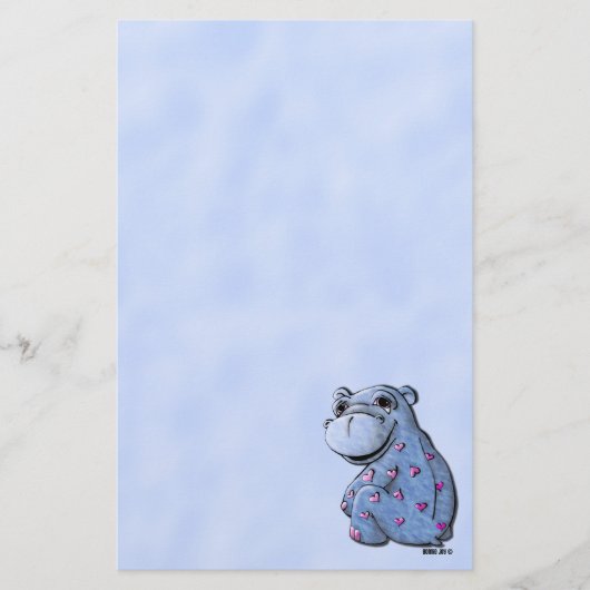 Stationery - Haley Hippo Briefpapier (Voorkant)