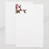 Stationery hummingbirds briefpapier (Voorkant / Achterkant)