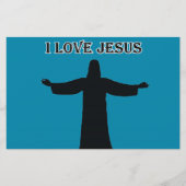 Stationery   i love jesus briefpapier (Voorkant)