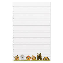 Stationery in de vorm van Cute Dogs