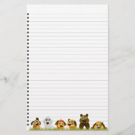 Stationery in de vorm van Cute Dogs Briefpapier