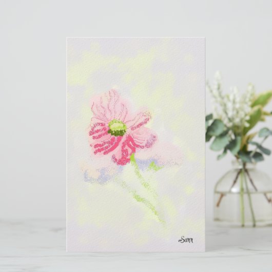 Stationery : Iris Flower Briefpapier (Staand voorkant)