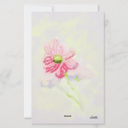 Stationery : Iris Flower Briefpapier (Achterkant)