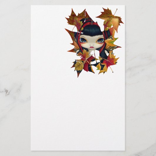 Stationery "Little Autumn Leaves" Briefpapier (Voorkant)