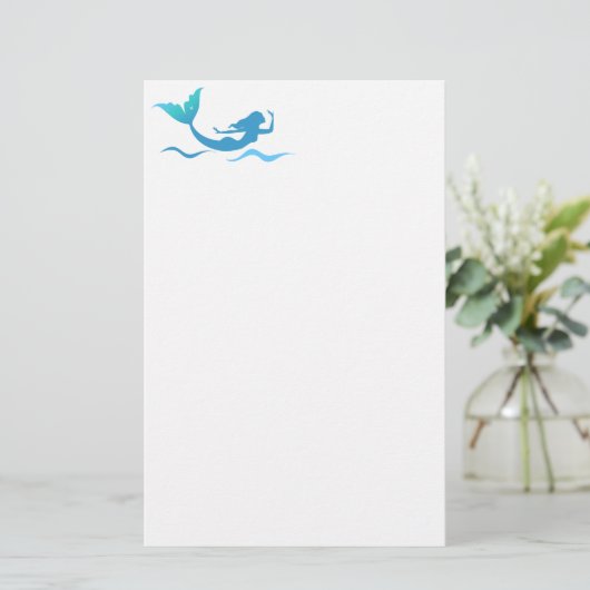 Stationery Mermaid Briefpapier (Staand voorkant)