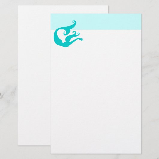 Stationery Mermaid Briefpapier (Voorkant / Achterkant)