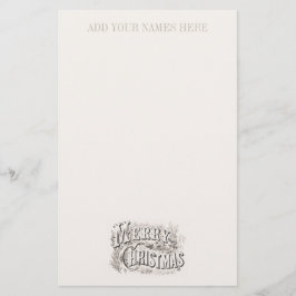 STATIONERY : "MERRY CHRISTMAS" BRIEFPAPIER