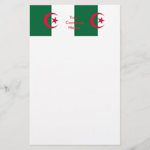 Stationery met de vlag van Algerije Briefpapier