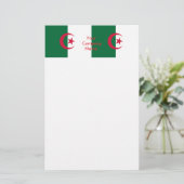 Stationery met de vlag van Algerije Briefpapier (Staand voorkant)