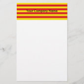 Stationery met de vlag van Catalonië Briefpapier (Voorkant)
