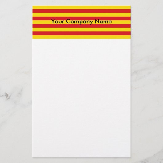 Stationery met de vlag van Catalonië Briefpapier (Voorkant)
