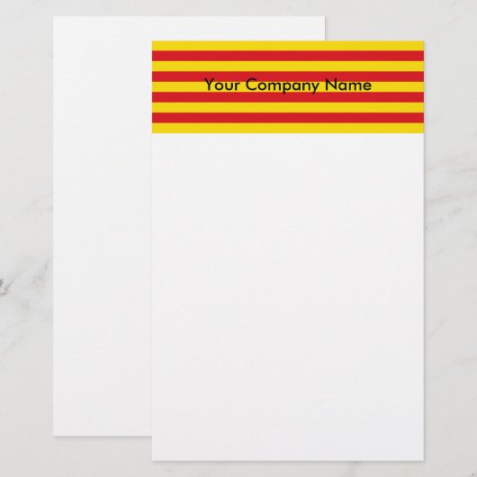 Stationery met de vlag van Catalonië Briefpapier (Voorkant / Achterkant)