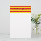 Stationery met de vlag van Catalonië Briefpapier (Staand voorkant)