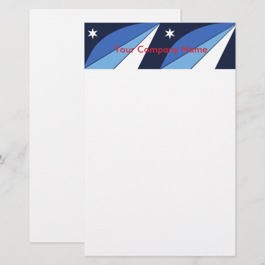 Stationery met de vlag van Columbia, South Carolin Briefpapier (Voorkant / Achterkant)