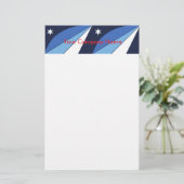 Stationery met de vlag van Columbia, South Carolin Briefpapier (Staand voorkant)