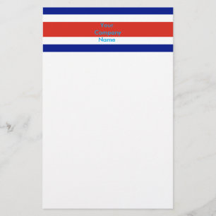 Stationery met de vlag van Costa Rica Briefpapier