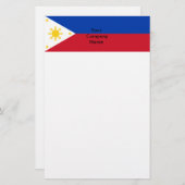 Stationery met de vlag van de Filipijnen Briefpapier (Voorkant / Achterkant)