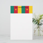 Stationery met de vlag van Kameroen Briefpapier (Staand voorkant)