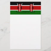 Stationery met de vlag van Kenia Briefpapier (Voorkant)
