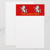 Stationery met de vlag van Kent, Engeland Briefpapier (Voorkant / Achterkant)