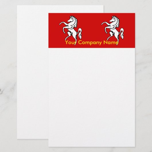 Stationery met de vlag van Kent, Engeland Briefpapier (Voorkant / Achterkant)