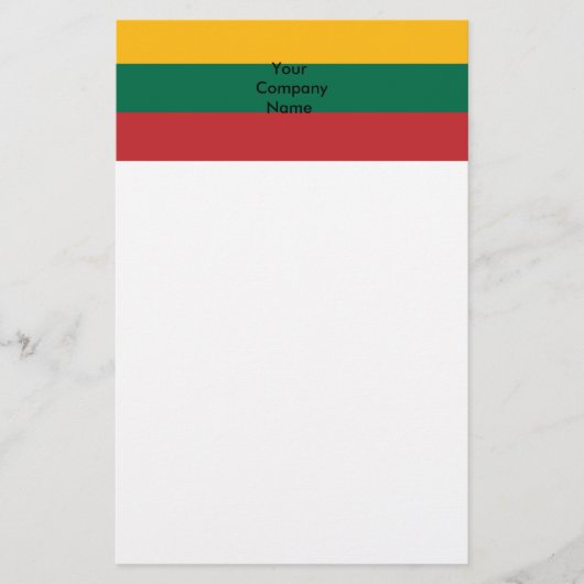 Stationery met de vlag van Litouwen Briefpapier (Voorkant)