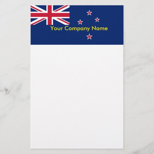 Stationery met de vlag van Nieuw-Zeeland Briefpapier (Voorkant)