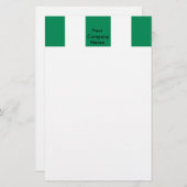 Stationery met de vlag van Nigeria Briefpapier (Voorkant / Achterkant)