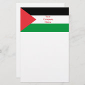 Stationery met de vlag van Palestina Briefpapier (Voorkant / Achterkant)