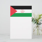Stationery met de vlag van Palestina Briefpapier (Staand voorkant)