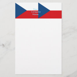 Stationery met de vlag van Tsjechië Briefpapier