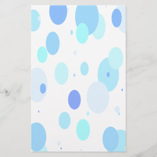 Stationery met rode blauwe bubbels briefpapier