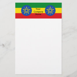 Stationery met vlag van Ethiopië Briefpapier