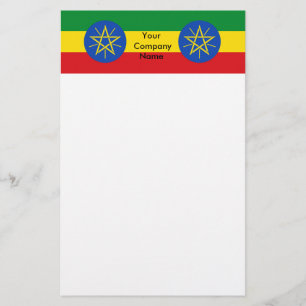 Stationery met vlag van Ethiopië Briefpapier
