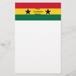 Stationery met Vlag van Ghana Briefpapier