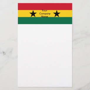 Stationery met Vlag van Ghana Briefpapier