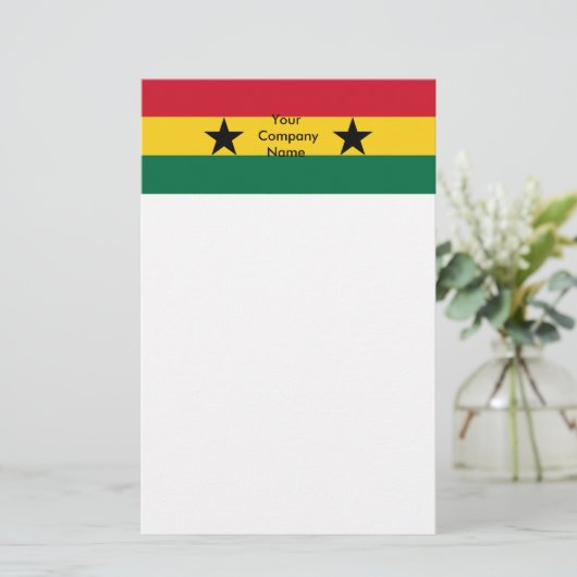 Stationery met Vlag van Ghana Briefpapier (Staand voorkant)