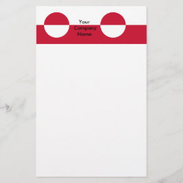 Stationery met vlag van Groenland Briefpapier