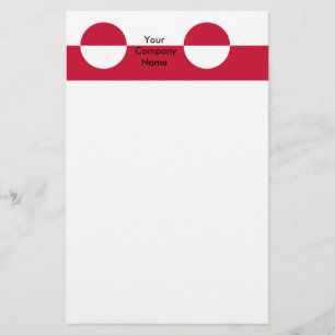 Stationery met vlag van Groenland Briefpapier