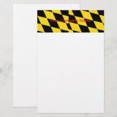 Stationery met vlag van München, Duitsland Briefpapier (Voorkant / Achterkant)