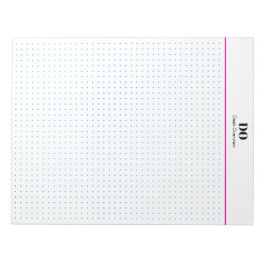 Stationery Monogram Initials Dot Grid Notepad Notitieblok